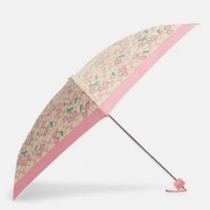 Coach Signature Print Cherry Heart Mini Umbrella (w/out tags)